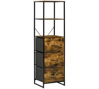 HOMCOM Bibliothèque Étagère de Rangement Dim. 44L x 40l x 155H cm Marron
