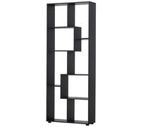 HOMCOM Bibliothèque Étagère Zig Zag 70L x 24l x 178H cm Noir