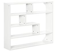 HOMCOM Bibliothèque Murale 4 étages Gain de Place 94x19,5x80 cm Blanc
