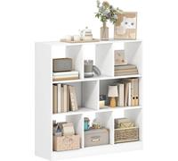 HOMCOM-bibliothèque-panneau de particules-97,5L x 30L x 100Hcm-blanc