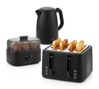 HOMCOM Bouilloire grille-pain et cuiseur à œufs 1,7L 2200W Inox