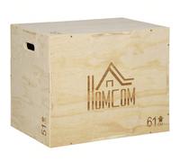HOMCOM Box jump pliométrie 3 en 1 appareil boîte à saut musculation fitness & crossfit plyobox pour box training en bois Description:Cette box jump a été conçue spécifiquement pour la pratique du cros