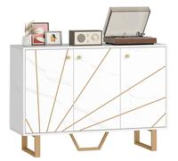 HOMCOM Buffet 107x35x75cm Blanc