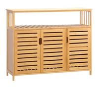 HOMCOM - Buffet - Bambou - 100x35x82cm - Bois naturel