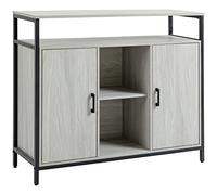HOMCOM Buffet de Cuisine Moderne avec 2 Portes Gris Clair