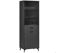 HOMCOM - Buffet haut cuisine - Panneaux de particules - 60x42x180cm - Gris