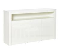 HOMCOM - Buffet - MDF - 155x40x92cm - Blanc
