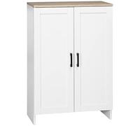 HOMCOM Buffet Meuble Cuisine Rangement Meuble de Rangement avec Placard Double Porte et étagères réglables, Buffet Salle à Manger et Salon, 60 x 30 x 90 cm, Blanc