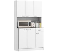 HOMCOM - buffet - Panneaux de particules - 101x39x180cm - Blanc