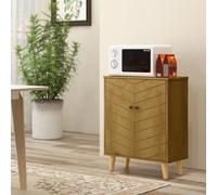 HOMCOM Buffet Polyvalent Style Vintage en Bois avec Deux Étagères intérieures, 60x30x76cm