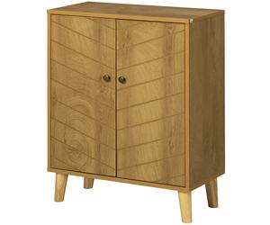HOMCOM Buffet Polyvalent Style Vintage en Bois avec Deux Étagères intérieures, 60x30x76cm