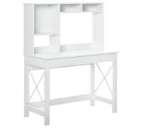 HOMCOM - bureau - Bois - 105x50x137cm - Blanc