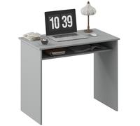 HOMCOM Bureau informatique 90x50x74cm Gris
