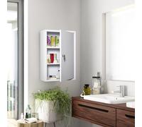 HOMCOM cabinet de pharmacie salle de bain, suspendu mural, avec étagères intérieures | Aosom France