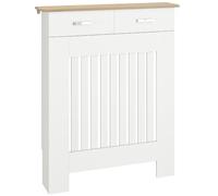 HOMCOM Cache-radiateur avec Tiroir de Rangement 78 x 19 x 97 cm Blanc