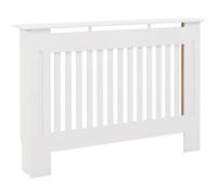 HomCom - Cache-radiateur Design Panneau Cabinet - MDF 112x19x81 cm - Blanc