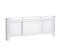 HomCom Cache-radiateur design contemporain longueur extensible 139-208,5 cm MDF blanc
