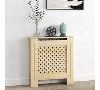 HOMCOM Cache-radiateurs Housse de radiateur en MDF 78x19x82 cm Cache-radiateur pour salon Chambre Couloir Chêne