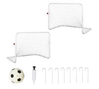 HOMCOM - cage de foot - Métal - 78x46x56cm - Blanc