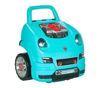 HOMCOM Camion mécano 2 en 1 - Jouet Bricolage Enfant - Établi Enfant - Jeu d'imitation mécanicien - Nombreux Accessoires Total de 61 pièces - Effets sonores et Lumineux - PP ABS Bleu