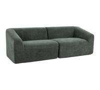 Canapé 3 places - HOMCOM - assise large coussin à ressorts - tissu chenille - 225 x 93 x 68 cm - vert foncé