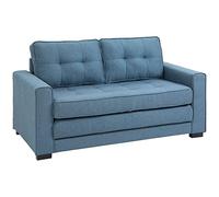 HOMCOM Canapé Convertible 2 Places Canapé-Lit 147,5 x 75 x 85 cm Bleu