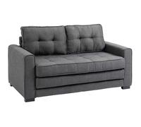 HOMCOM - Canapé-lit - Tissu imitation lin - 147.5x75x85cm - Gris