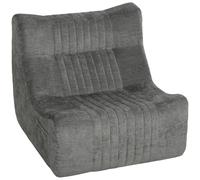 HOMCOM Canapé Paresseux à Silhouette Papillon 80x90x76cm Gris Châtaigne