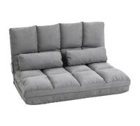 HOMCOM - Canapé Paresseux - Suède - 102x73x60cm - Gris clair