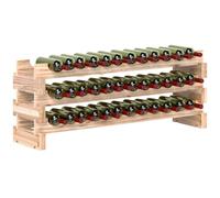 HOMCOM Casier à Bouteilles pour 36 Bouteilles 114x28x42,5cm Bois Naturel
