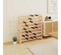 HOMCOM Casier à bouteilles pour 96 bouteilles, étagère à vin avec 8 niveaux modulable, 114×28×113,5cm, bois naturel