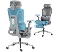HOMCOM Chaise de bureau 67 x 71 x 133 cm Gris