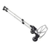HOMCOM Chariot Diable Léger Télescopique Charge 70kg Aluminium Argent-Noir | Pliable