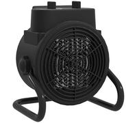 HOMCOM Chauffage d'appoint céramique PTC, radiateur électrique soufflant portable 2000 W basse consommation, 3 modes (froid/chaud/très chaud), thermostat réglable, protection contre surchauffe, noir