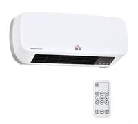 HOMCOM - Chauffage électrique - ABS - 45x18.6x11.5cm - Blanc