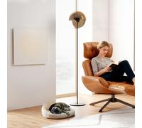 HOMCOM Chauffage électrique, montage mural, chauffage infrarouge, économique, thermostat, minuterie, télécommande, protection contre la surchauffe