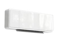 HOMCOM Chauffage Mural en Céramique 1000/2000W 3 Modes Thermostat Blanc | Radiateur Électrique, Ventilateur, Programmable Hebdomadaire, Oscillation, Détection Fenêtre Ouverte, Minuterie, Télécommande