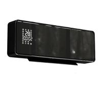 HOMCOM Chauffage Mural en Céramique 1000/2000W 3 Modes Thermostat Noir | Radiateur Électrique, Ventilateur, Programmable Hebdomadaire, Oscillation, Détection Fenêtre Ouverte, Minuterie, Télécommande