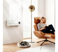 HOMCOM Chauffage mural en céramique 1000/2000W, radiateur électrique, ventilateur, thermostat, minuterie, 50x18,6x12,9cm, blanc