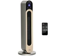 HOMCOM Chauffage Soufflant Oscillant 1100/2200 W Noir