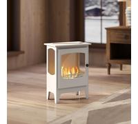 HOMCOM Cheminée au Bioéthanol 7000 BTU Cheminée au Bioéthanol en Acier Réservoir de 1,2 L Temps de Combustion 3H 39x26x54 cm Noir