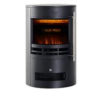 HOMCOM Cheminée électrique LED Cheminée murale Poêle avec effet de flamme 900/2000W 41x41x64,5cm