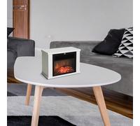 HOMCOM Cheminée électrique poêle Style Contemporain Thermostat 600-1200 W Blanc Long Descriptions: Cette superbe cheminée électrique modèle poêle style contemporain vous permettra de créer une ambianc