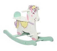 HOMCOM - Cheval à Bascule - MDF - 68x27x47.5cm - Multicolore