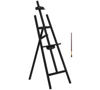 HomCom Chevalet d'artiste sur pieds – bois de pin – 51,5×71,5×134,5 cm – inclinaison réglable 90°