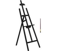 HOMCOM Chevalet d'artiste sur pieds dim. 51,5L x 71,5l x 134,5H cm inclinaison réglable 90° max. bois de pin