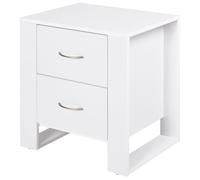 HOMCOM - chevet - Bois - 48x39x54cm - Blanc