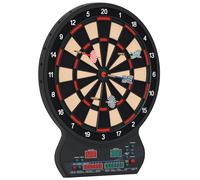 Cible Jeu de fléchettes HOMCOM PP 42x3x51cm Noir