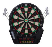 HomCom Cible jeu de fléchettes électronique Professionnel 27 jeux 243 variations 1–16 joueurs Noir