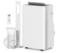 HOMCOM Climatiseur mobile 12000 BTU, climatiseur portable 4 en 1, refroidissement, déshumidificateur, ventilateur, mode nuit